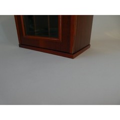 Beautiful Mahogany English Wooden Cabinet with Glass Door, Vintage Mail Letter