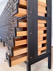 SALE Vintage One-of-a-Kind 200-Drawer Library Card Catalog Cabinet Library