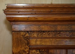 EXQUISITE ANTIQUE VICTORIAN HUNGARIAN CURLY ASH HOUSEKEEPERS CLOAKROOM CUPBOARD