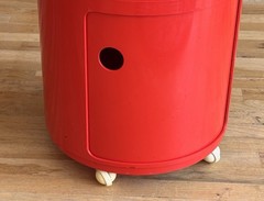 1970 Kartell Componibili Space Age Plastic Storage Unit Side Table Vtg Italy Mcm