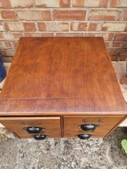 Vintage industrial pine 4 draw index filling cabinet by Durrant & Son Ltd