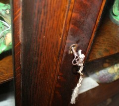 Antique Oak Curved Glass China Cabinet – Large Carved Claw Feet