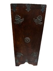 Antique Hindu Asian 8 Drawer Solid Wood Metal Spice (Jewelry) Cabinet Organizer