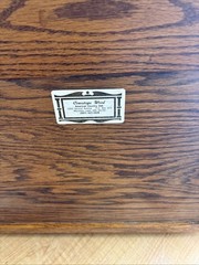 Mid Century Solid Oak Magazine Rack / Magazine Stand Handmade Beautiful Detail
