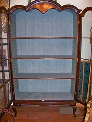 19th C English Queen Ann Style Display Cabinet