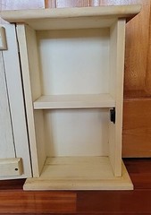 Ole Plantation Handpainted Cabinet Jean Oates Vtg Cupboard Farmhouse Country