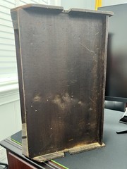 Vintage Oak Wooded Cabinet Possible Tramp Art?perhaps a Humidor Medicine Cabinet