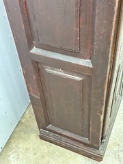 Antique Pilgrim hanging cupboard cabinet old surface 17th livery primitive