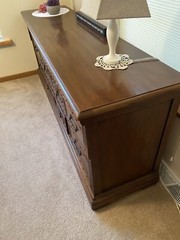 1970’s JOHN WIDDICOMB Colonial Spanish Revival Dark Walnut Bedroom Set Furniture