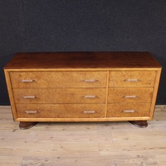 Chest of drawers furniture commode design Italian dresser modern in wood 70s