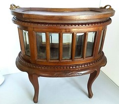 RARE ANTIQUE SALEMAN SAMPLE CURIO TABLE BEVELED GLASS TRAY CIRCA 1900’S