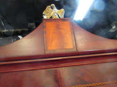 TRUE ANTIQUE AMERICAN FEDERAL SALEM INLAID MAHOGANY BREAKFRONT CIRCA 1800’s