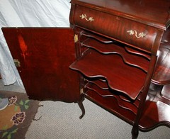 Antique Victorian Mahogany Sheet Music Cabinet
