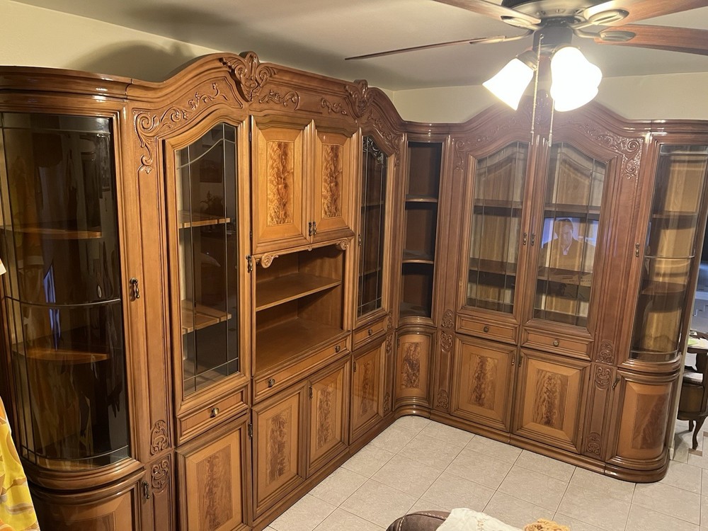 vintage cabinets and cupboards with curved glass doors curved wood doors