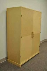 Tommi Parzinger for Parzinger Originals Bleached Elm Armoire Wardrobe Cabinet