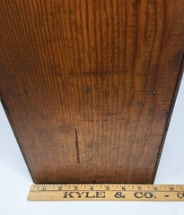 ANTIQUE WALL MOUNTED 6 DRAWER SEWING SPICE STORAGE CABINET *HEAVY