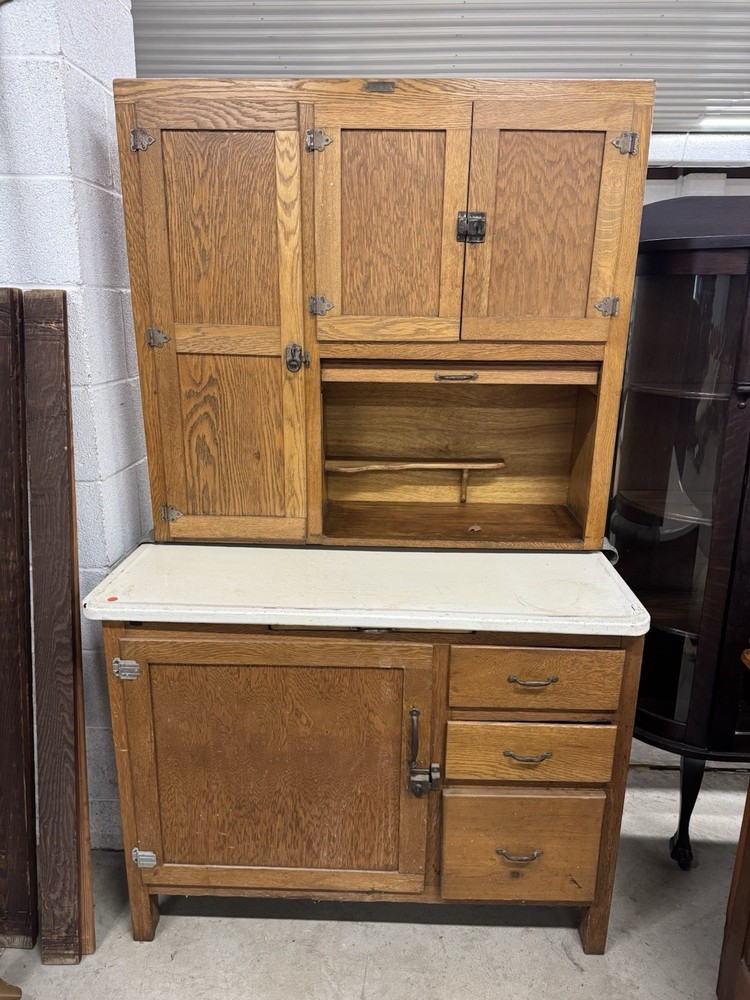 Antique Hooser Cabinet Kitchen Cabinet 67”x40”x24” Local Pick Up