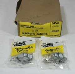 4 Vintage Stanley Hardware Cabinet Cupboard Hoosier Door Magnetic Catch SP41 NOS