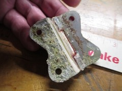 VINTAGE HOOSIER CABINET HINGE FOR LARGE DOORS UPPER & LOWER PAIR LISTING #1070