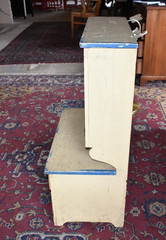 Antique Child Kitchen Cupboard Primitive Painted Toy Cabinet Shabby Chic