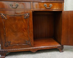 Mahogany showcase Glass doors, wooden drawers, Hand Made