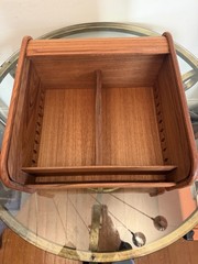 Mid Century Kalmar Design Teak Floppy Disk Tambour Door
