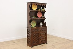 Spanish Vintage Carved Birch Kitchen or Bar Cabinet, Display #55817