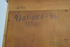 70937: EJ VICTOR Chinoiserie Eglomise Mirror Door Bar Cabinet