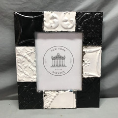 Decorative Salvaged 8×10 Tin Ceiling 3″ Patchwork Metal Picture Frame Old 85-25B