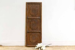 18th Century Spanish Farmhouse Carved Cabinet Door