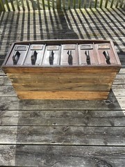 Antique Yawman & Erbe apothecary file cabinet library card catalog storage box