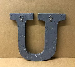 Decorative Salvaged Tin Ceiling 8″ Patchwork Mix Color Letter U Metal 165-26B
