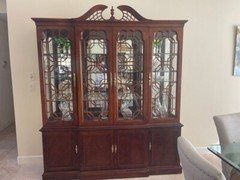 CHERRY FINISHED CHINA CABINET