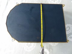Vintage brass & glass cabinet for tabletop or wall 12″ tall