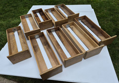 Vintage Library Card Catalog File Drawers Lot of 9 Remington Rand ?