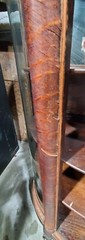 Antique Oak Victorian Bow Glass China Cabinet Curio