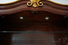 65943EC: KARGES French Louis XV Gold Gilt Trim China Cabinet