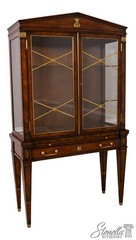 L71332: HICKORY WHITE Regency Style Mahogany China Display Cabinet