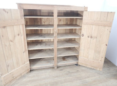 Large Vintage 1940’s Yellow Pine Canning Cupboard Cabinet