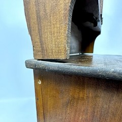 18″ TALL SALESMAN SAMPLE MINIATURE Wood HOOSIER CABINET Antique Vintage RARE