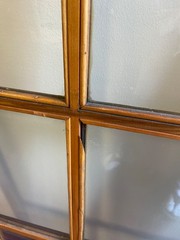 Vintage Pair Craftsman Cabinet Doors Maple 6-Light