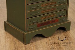 Antique Country Store Compression Spring Cabinet