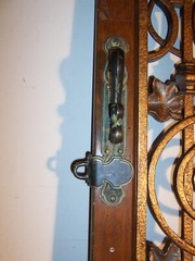 Vintage Faux Iron Gate Grape Clusters Wine Cabinet Door Only Wall Art Salvage