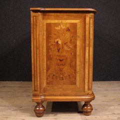 Italian commode chest of drawers inlaid wood commode antique style 20th century