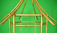 “Palm Beach Brass Bamboo Three-Tier Etagere”