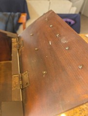 vintage Federal Style Wood Sewing Cabinet Springfield furniture works antique