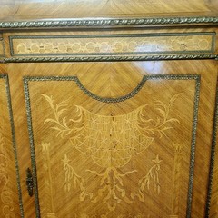 19th C French Marquetry and Ormolu Cabinet on Stand