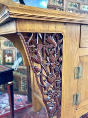 Chinese Altar Styled Sideboard, Cabinet Or Dry Bar, 71.5″ Wide x 36.75″ Tall