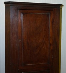 ORIGINAL GEORGE III CIRCA 1760 SOLID MAHOGANY CORNER CUPBOARD LARGE BOOKCASE