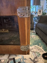 Antique Wooden Sterilizing Cabinet12.5 By 12.5 One Shelf Is Missing